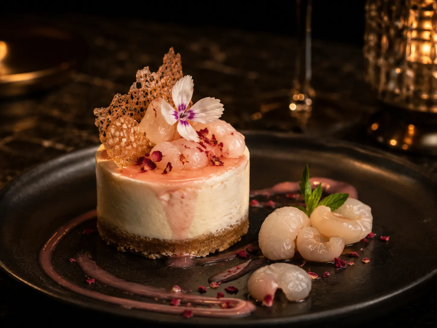 Cheesecake de Lychees