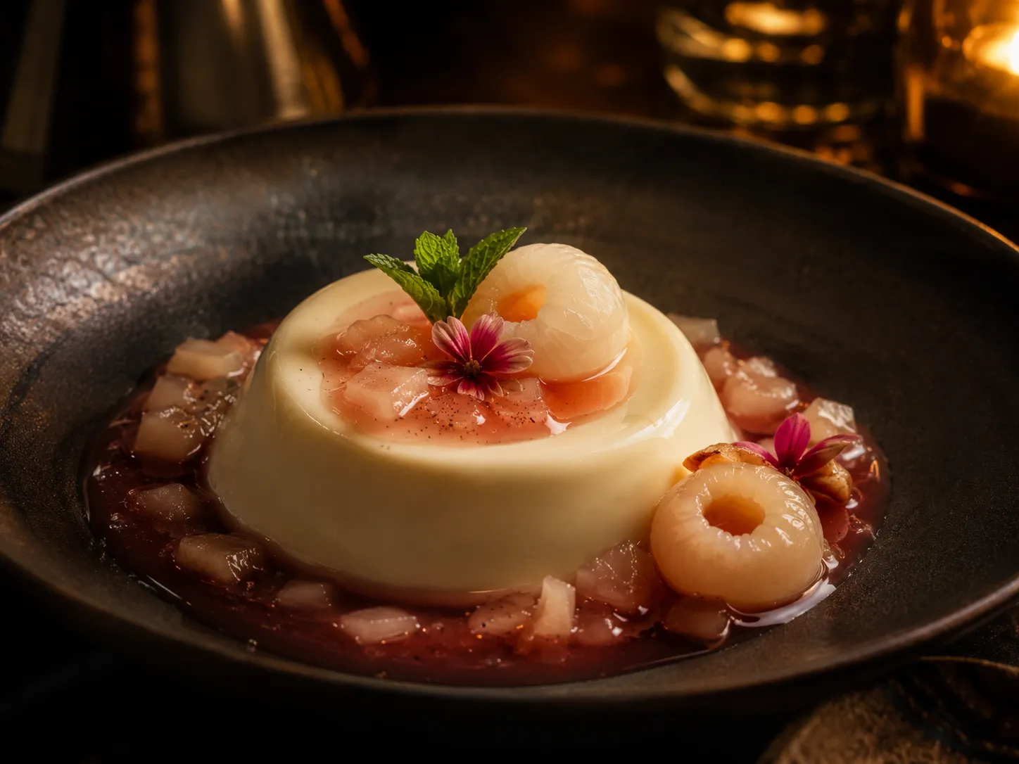 Pannacotta de Lychees